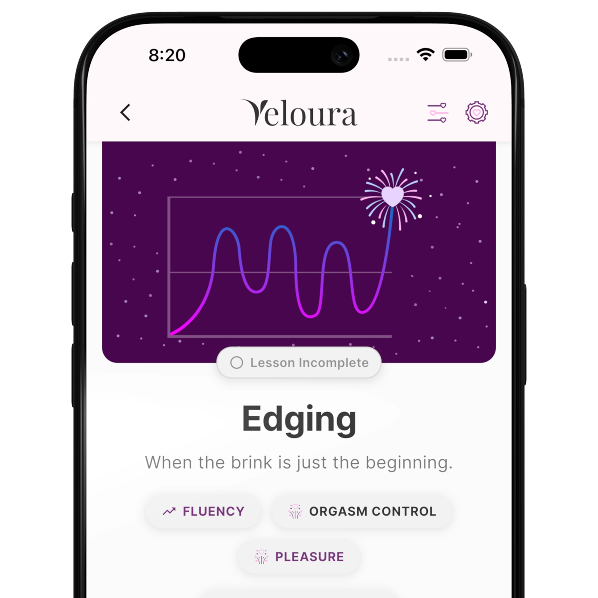 A Muse lesson in the app